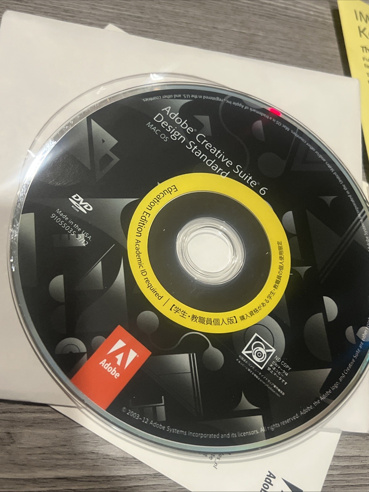Adobe Creative Suite 6 Design Standard Student Teacher w/Mac Code 1 Disc