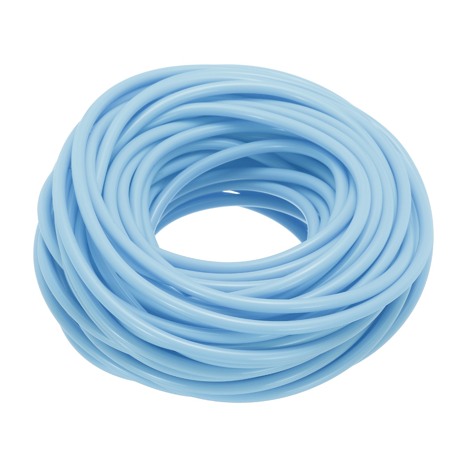 4mm 16yards Hollow Pipe Rubber Cords Tubing Silicone Pipes, Sky Blue