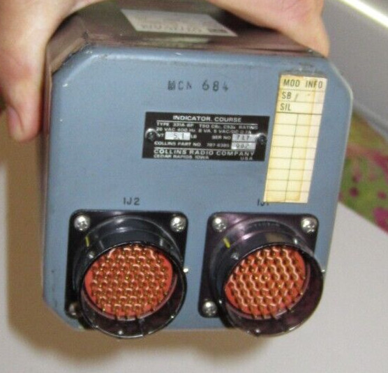 AIRCRAFT INDICATOR COURSE INDICATOR 331-6P P/N 787-6385-002 BUTTONS FUNCTION AR