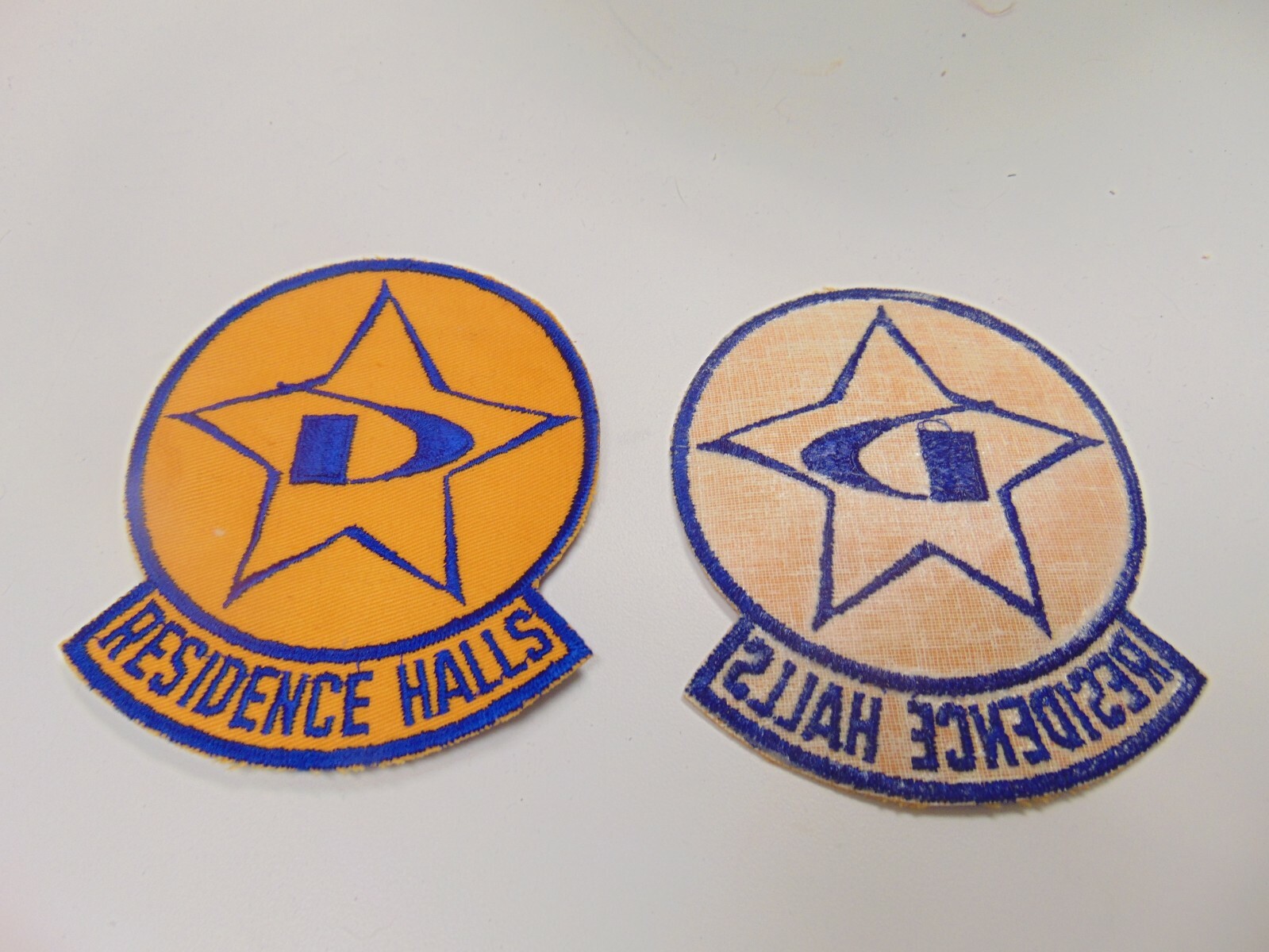 PATCH SEW ON OLDER RESIDENCE HALL 5 INCHES