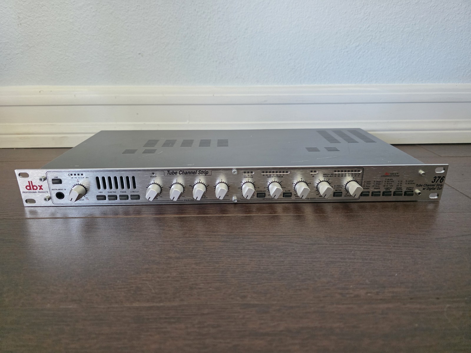 DBX 376 Tube Channel Strip w/ Digital Out As-Is