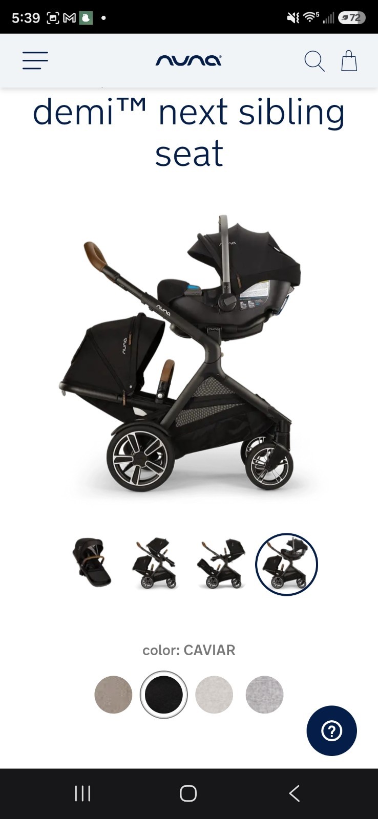 Nuna demi next Travel System Double Stroller w/ rider board  Nuna Pipa rx- relx