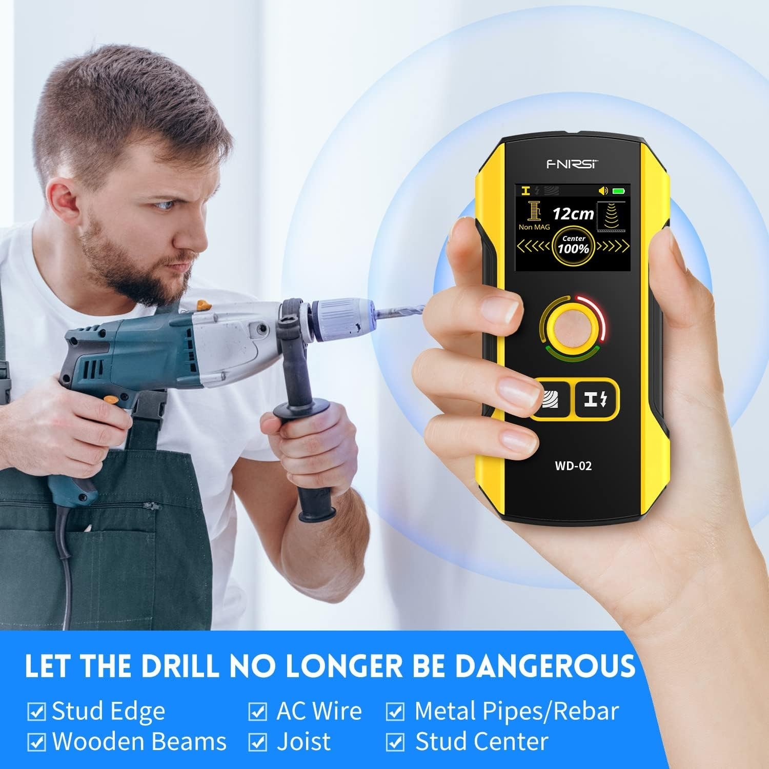 Digital Stud Finder with Depth Detection - Ideal for Home and Professional Use