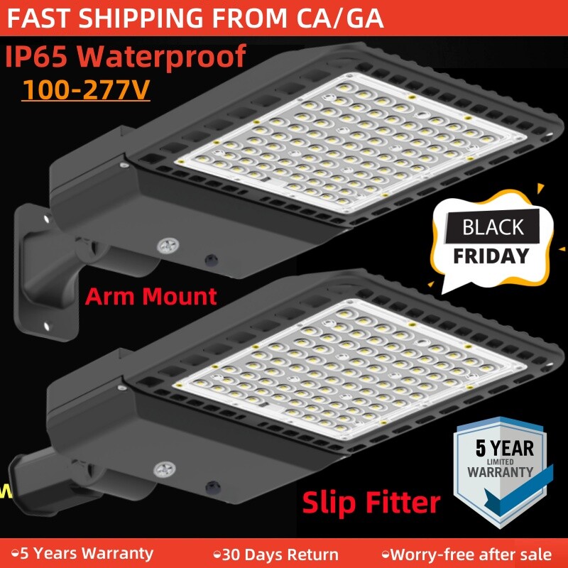 300W LED Shoebox Pole Lights- Waterproof IP65 Super Bright Commercial Area Light