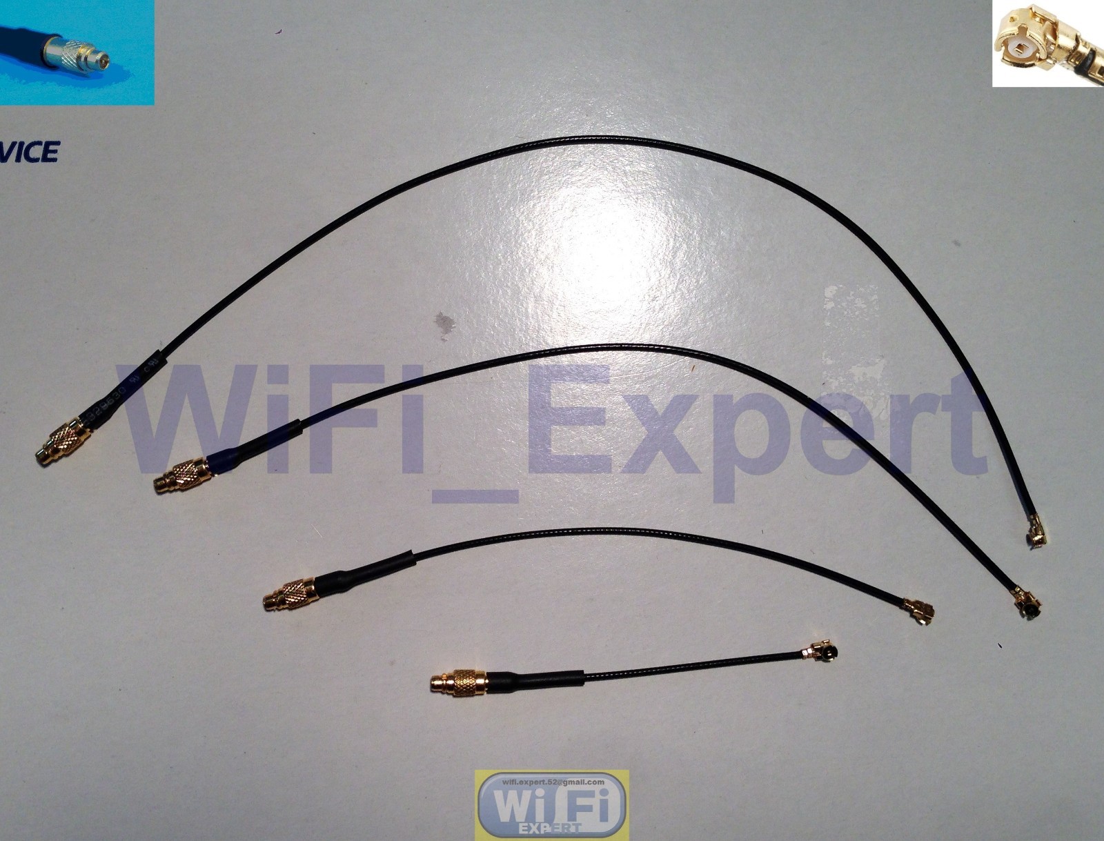 2-8in 1.13mm MMCX Male Straight U.FL IPX Pigtail RF Cable WIFI Wireless LOW LOSS