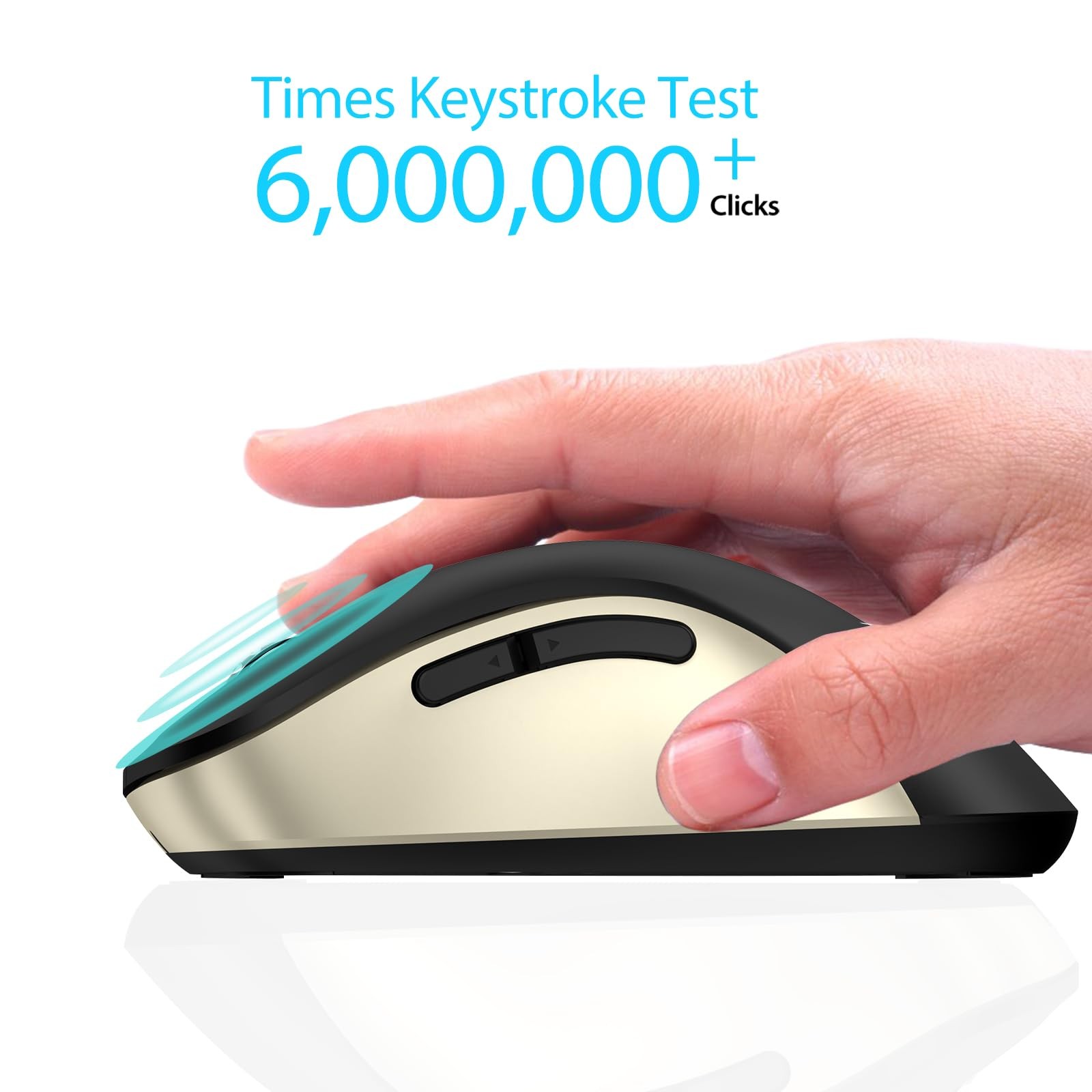 2.4G Wireless Mouse, 1400 DPI Computer Mice with USB Receiver, Portable Wirel...