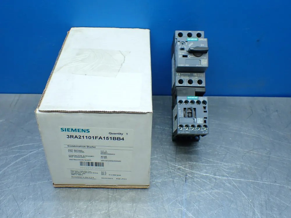 SIEMENS COMBINATION STARTER 3RA21101FA151BB4