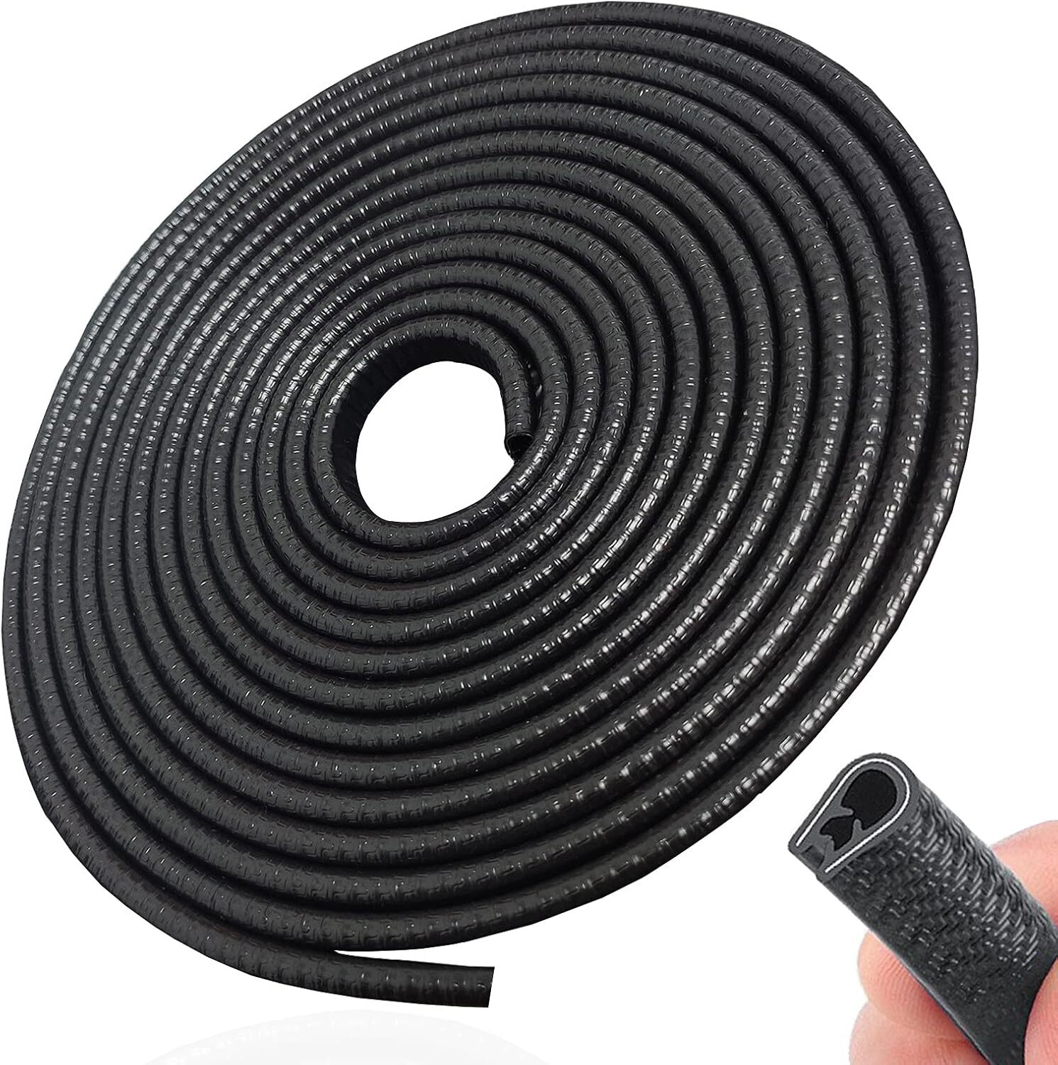 33ft U-Shape Car Door Edge Guard Molding Trim Rubber Edge Strip Seal Protector