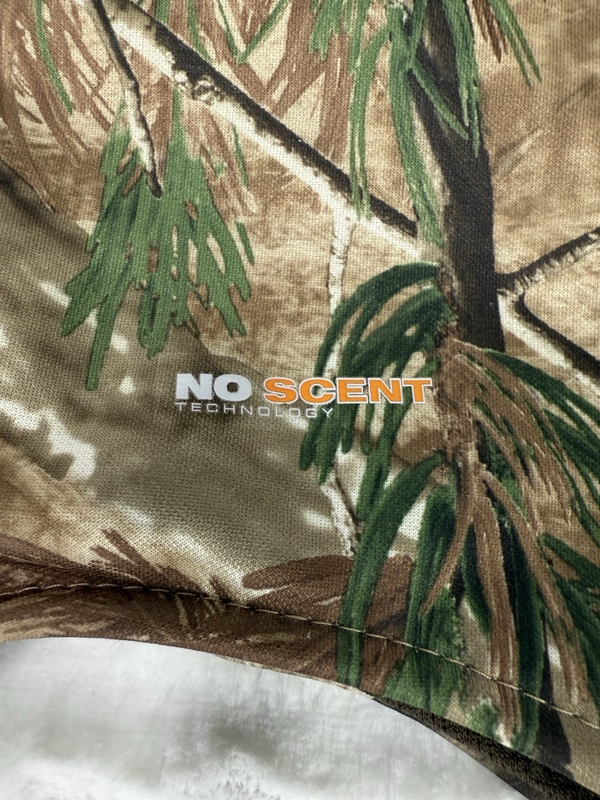 Field And Stream No Scent Camouflage Hunting Mask Hood Polyester Spandex EUC￼