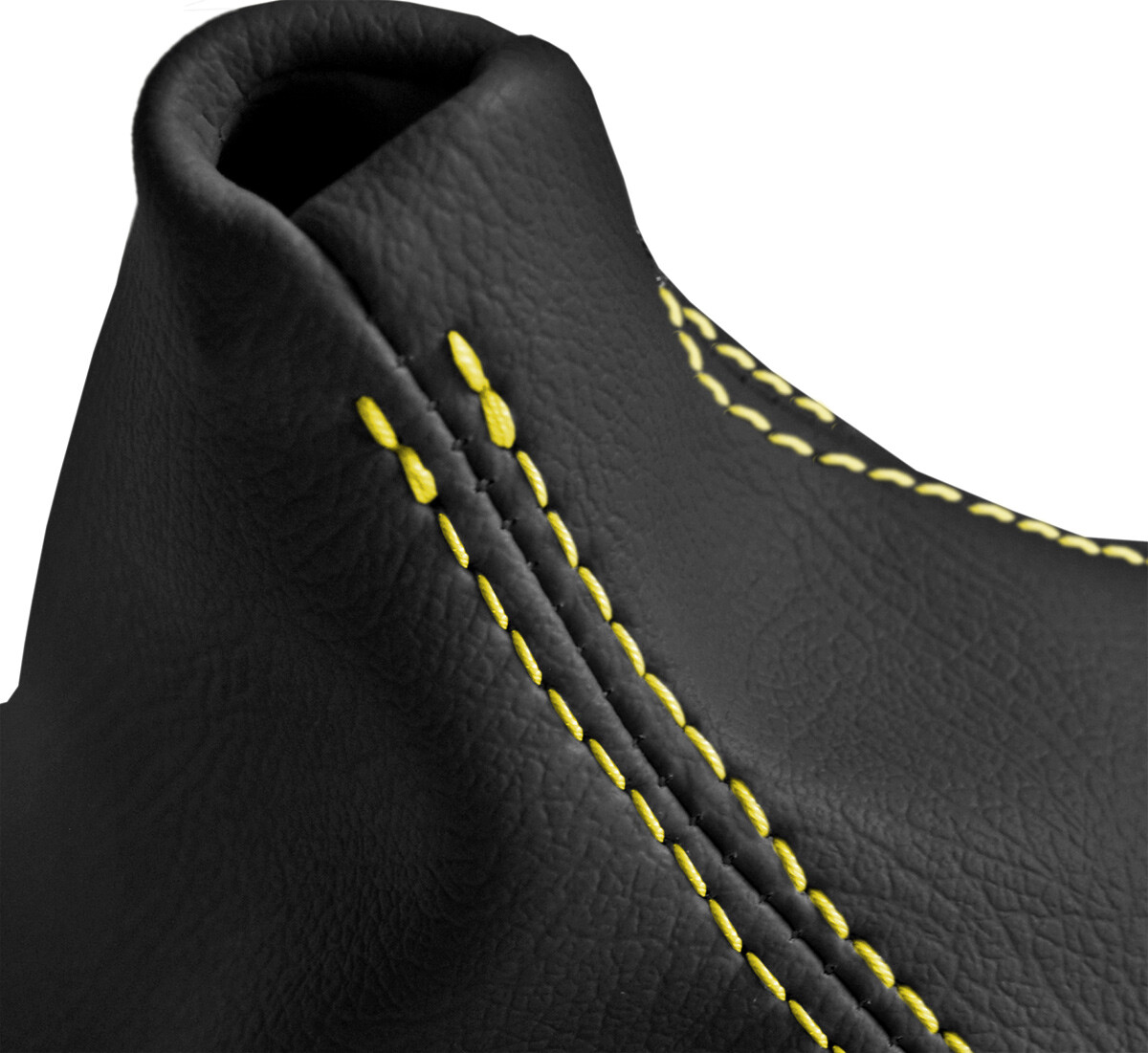 Automatic Shift Boot Cover Leather for BMW E81 E82 E87 2004-2013 Yellow Stitch