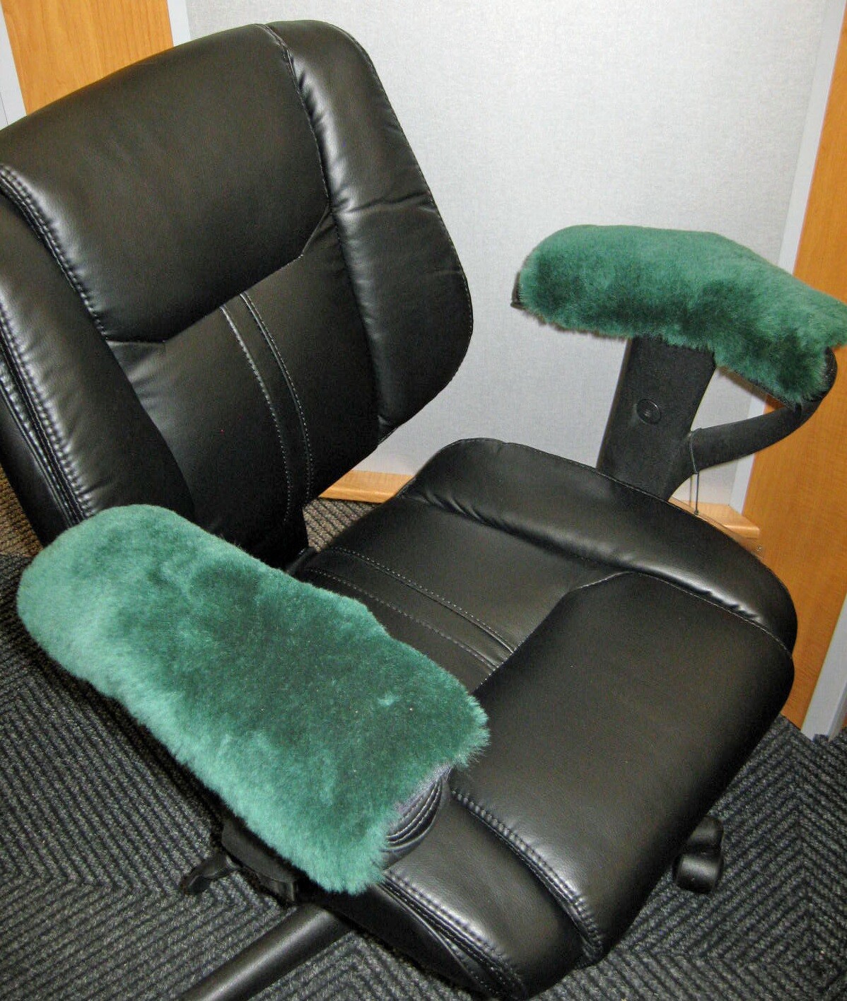 PAIR Australian Merino Sheepskin 10 inch Long ARMREST Pad for Office, Wheelchair