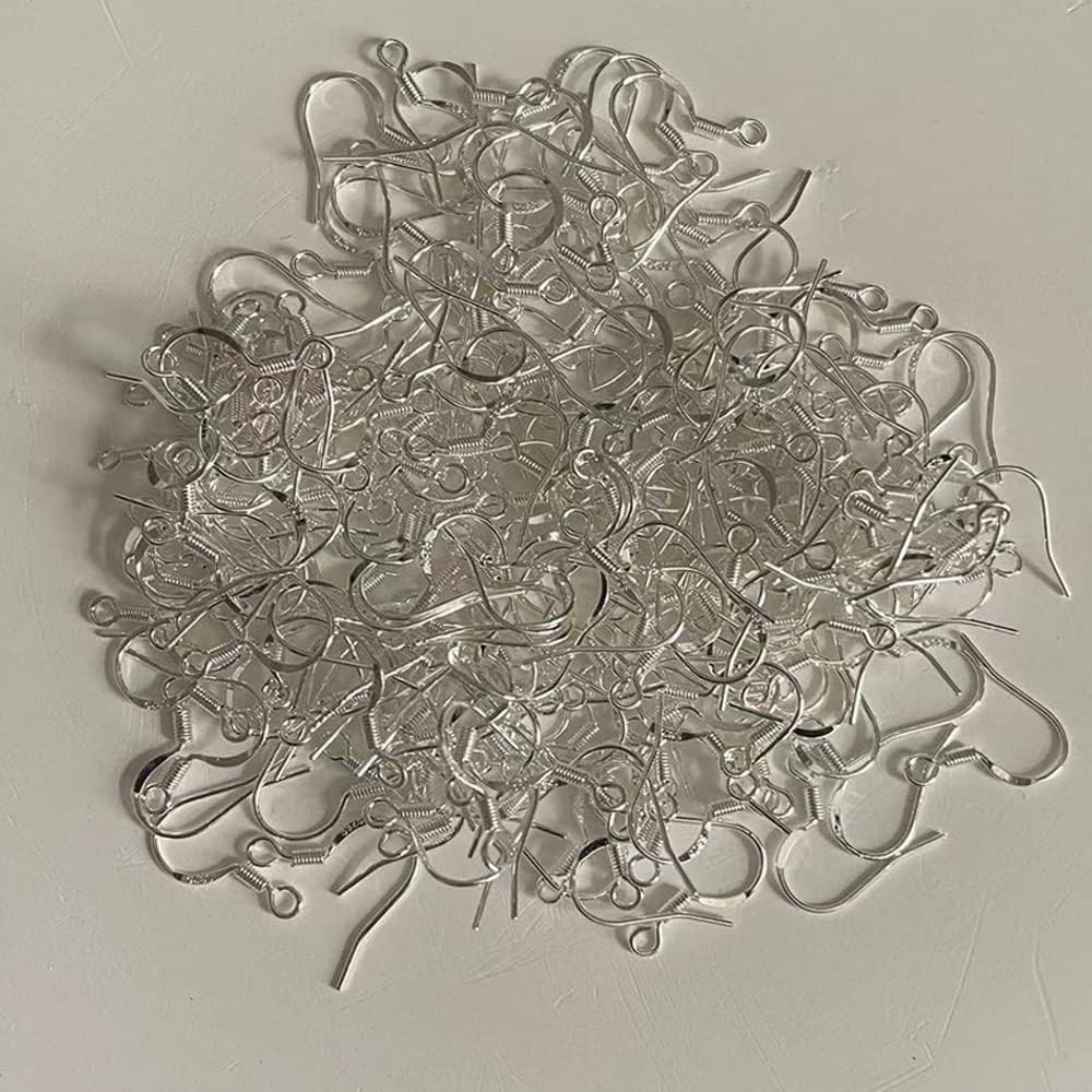 200 PCS/100 Pairs 925 Sterling Silver Plated Earring Hooks