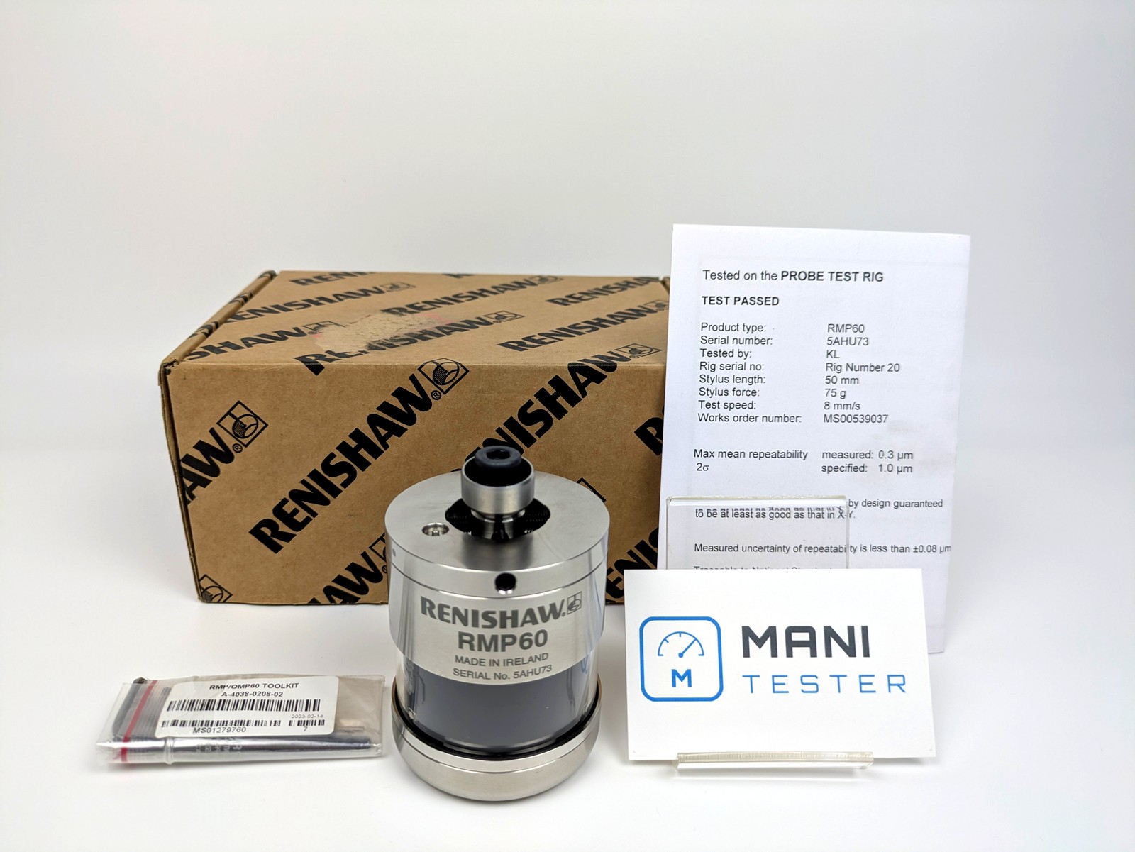 RENISHAW RMP60 Radio Machine Probe CNC Touch Trigger Workpiece Inspection