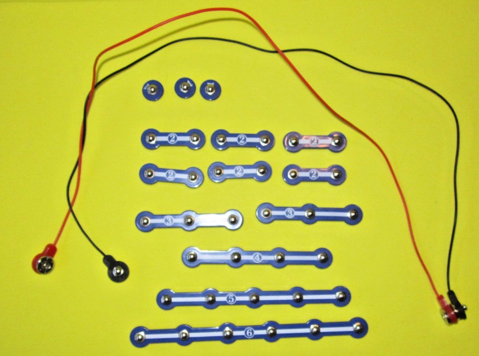 ELENCO Snap Circuits Replacement Parts Snap Wires & Jumper Wires Lot of 16