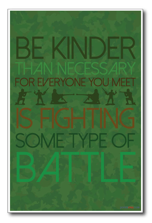 Fighting Battles - NEW Classroom Motivational Poster