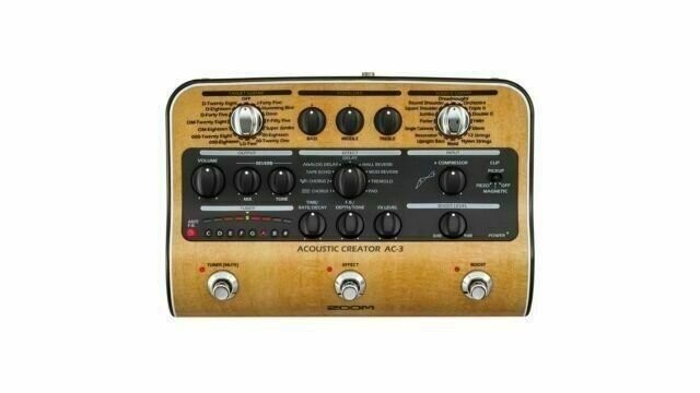 Zoom AC-3 Acoustic Creator Enhanced Direct Box and Preamp with Effects