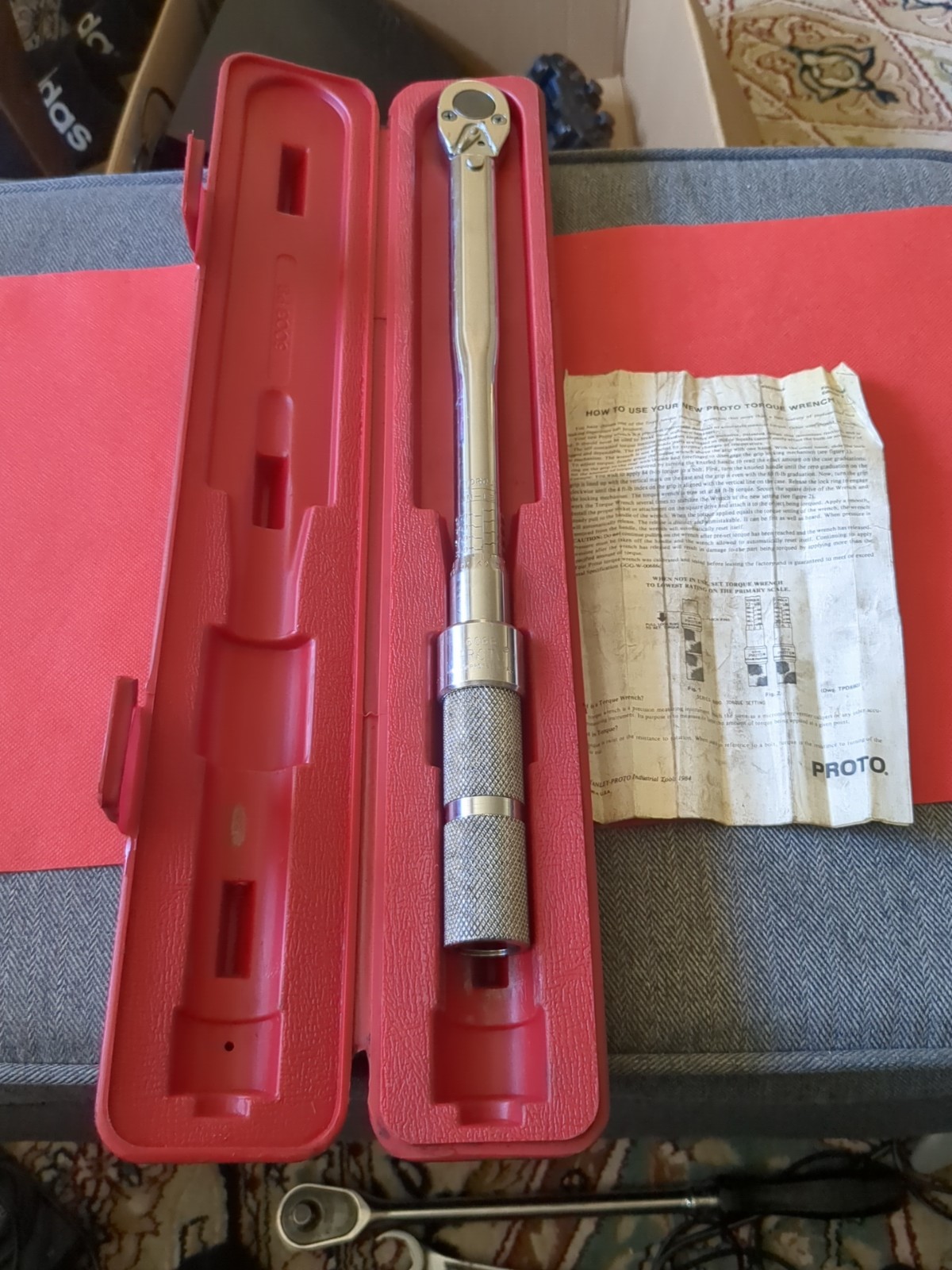 Proto 6066 3/8" Click Torque Wrench LNC!! With hard case