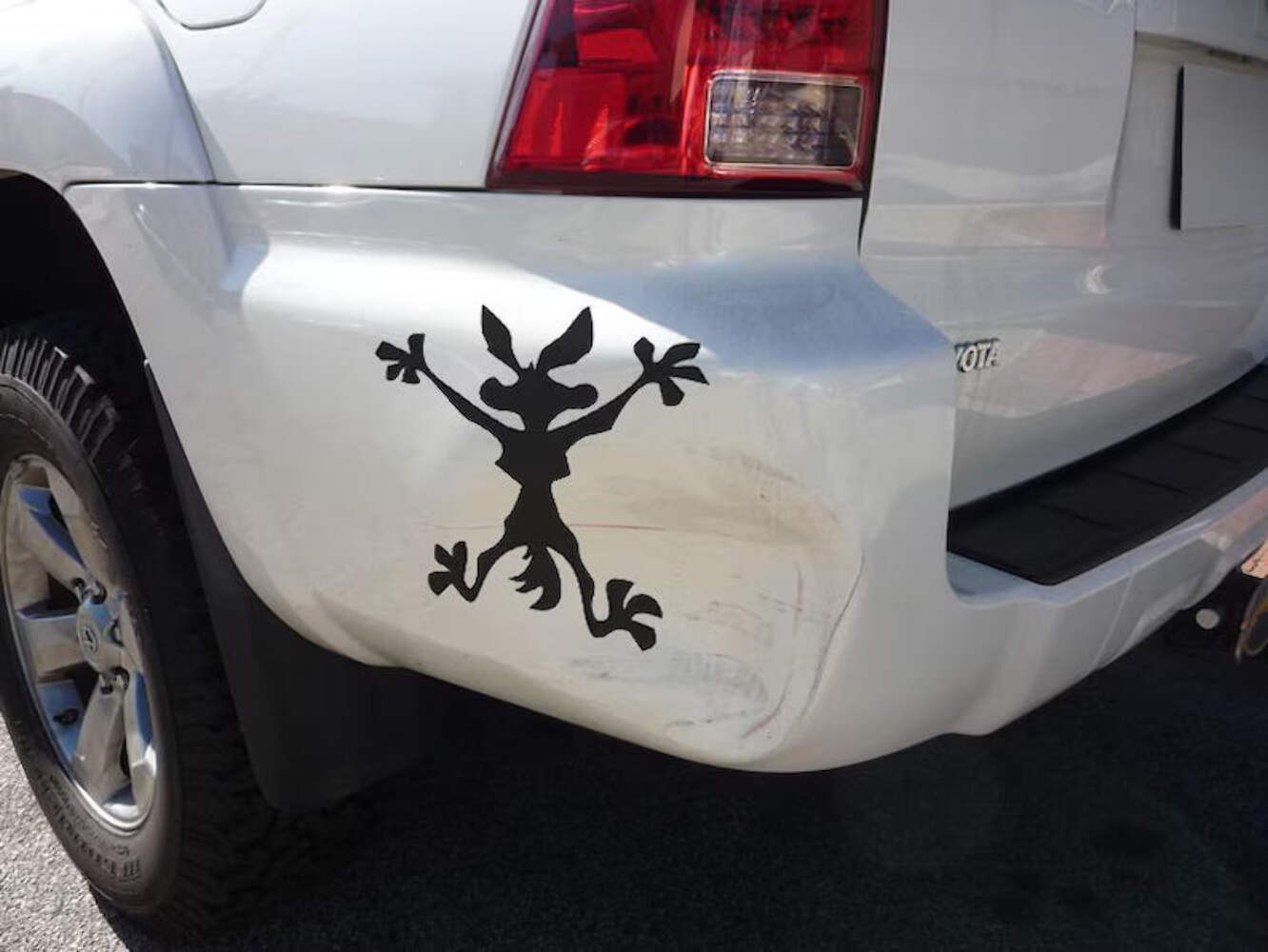 Car bumper sticker, coyote decal | Die Cut Vinyl Decal