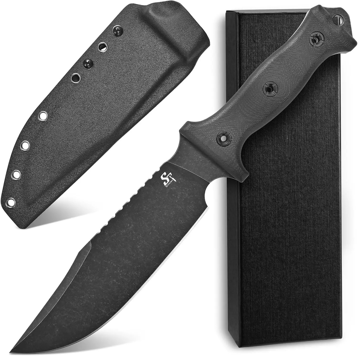 Large Good Survival Knife Fixed Blade Full Tang Bugout Outdoor Chopper Batoning