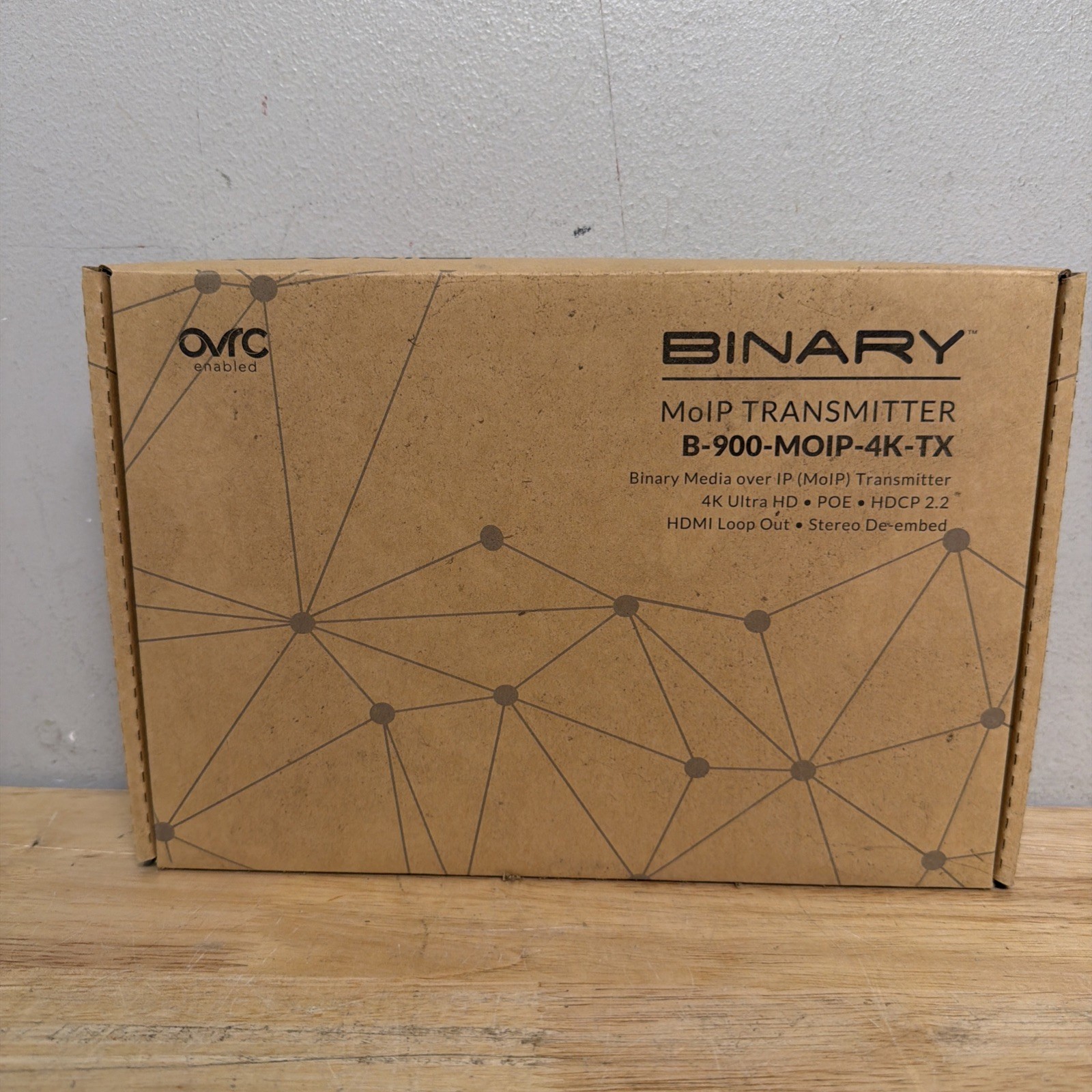 BINARY 900 Series 4K Media over IP Transmitter:  B-900-MOIP-4K-TX - New