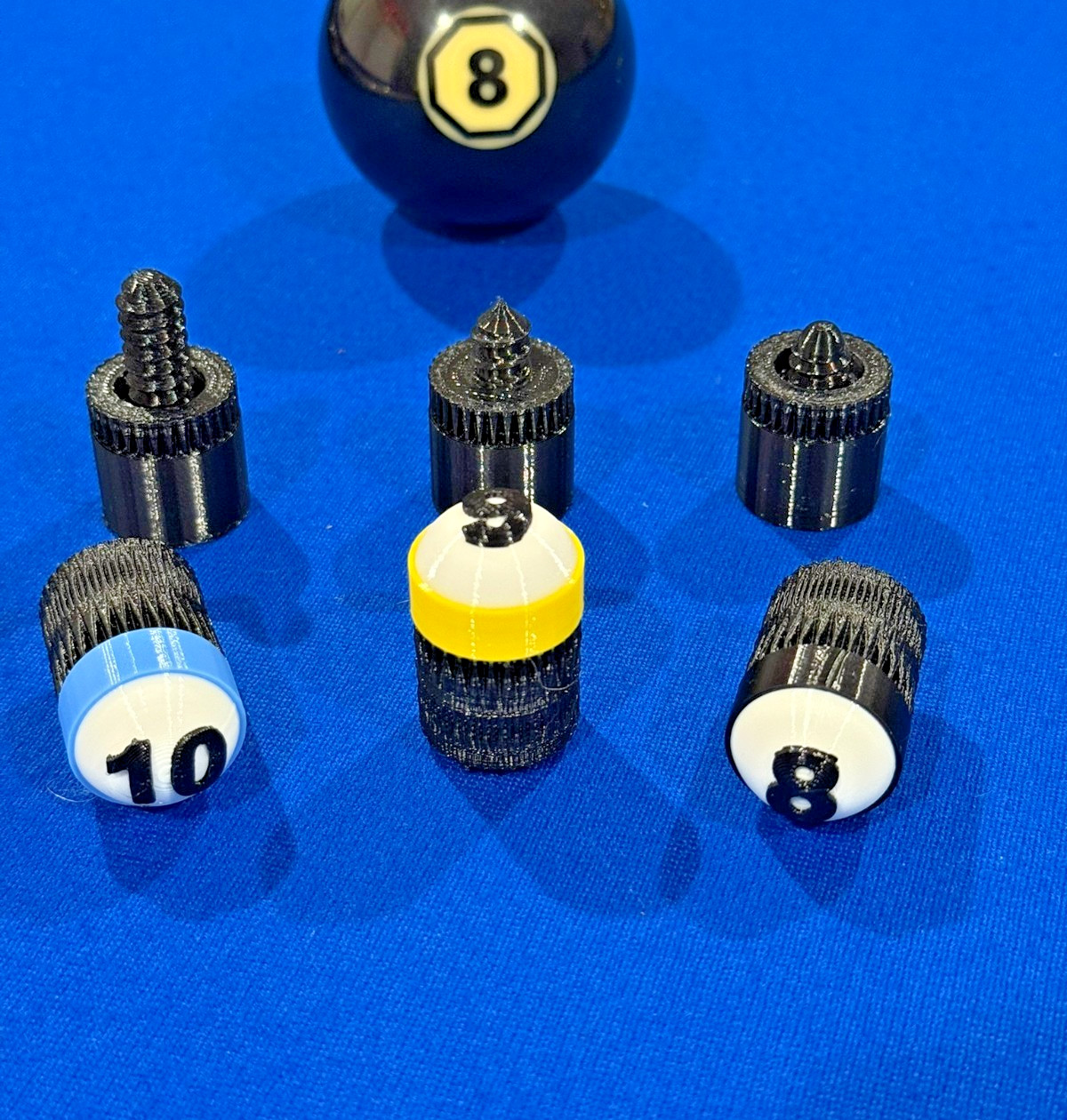 Custom Pool Cue Joint Protectors - 8/9/10 Ball - Radial Uniloc 3/8x10 5/16x14