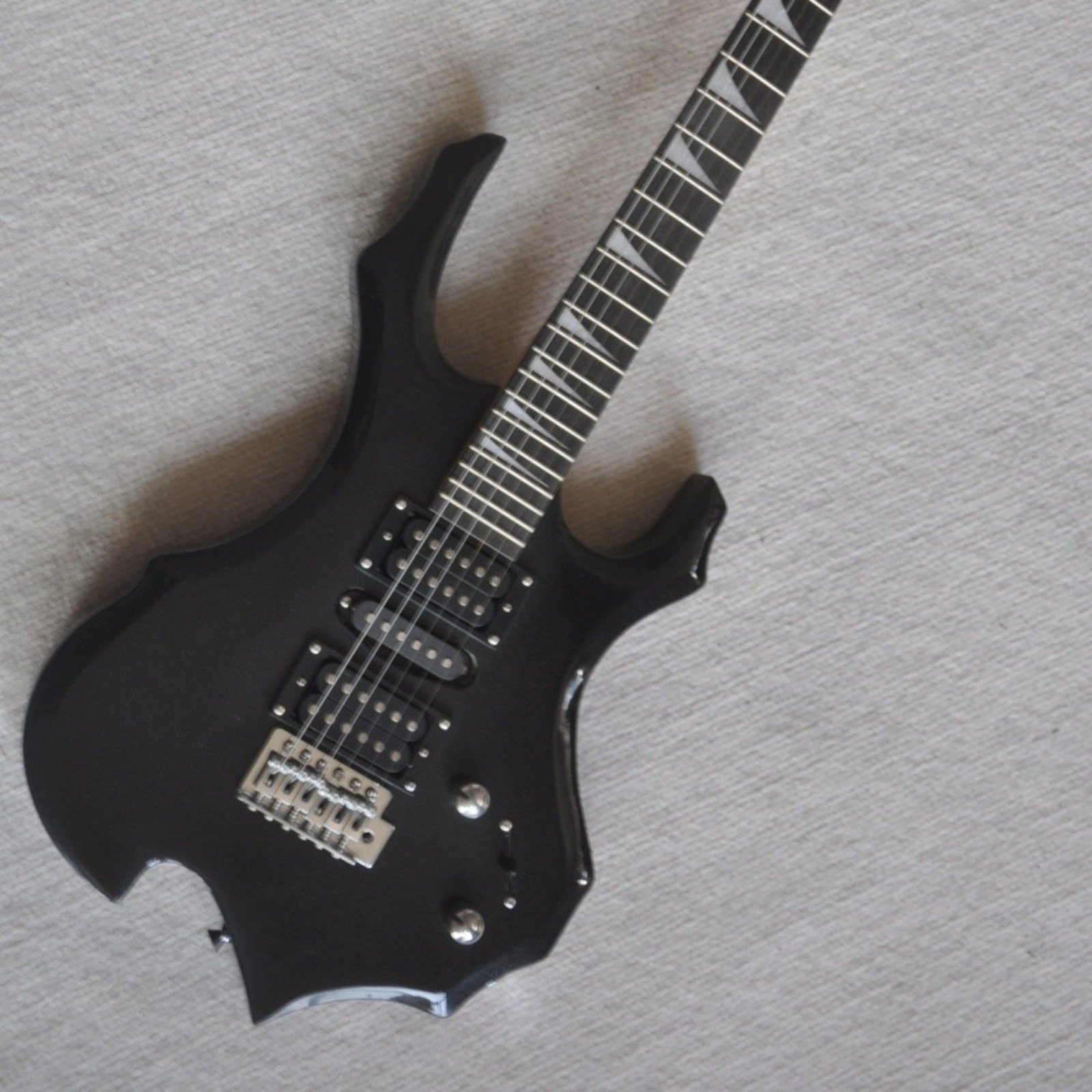 Custom Forest Style Electric Guitar HSH Pickups Chrome Hardware Rock Metal
