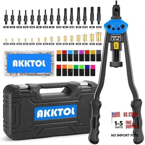 Rivet Nut Tool kit, 16" Rivnut Tool Kit with 15 Metric 16" Rivet Nut Tool Kit