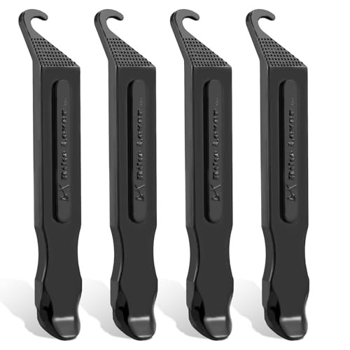 Premium Bicycle Tire Lever Tyre Spoon Iron Changing Tool, Bike Tire Black- 4pcs