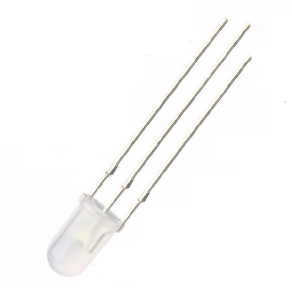 50pcs 5mm 3Pin Diffused two Bi-Color Red & Green Light Common Anode Led Diode