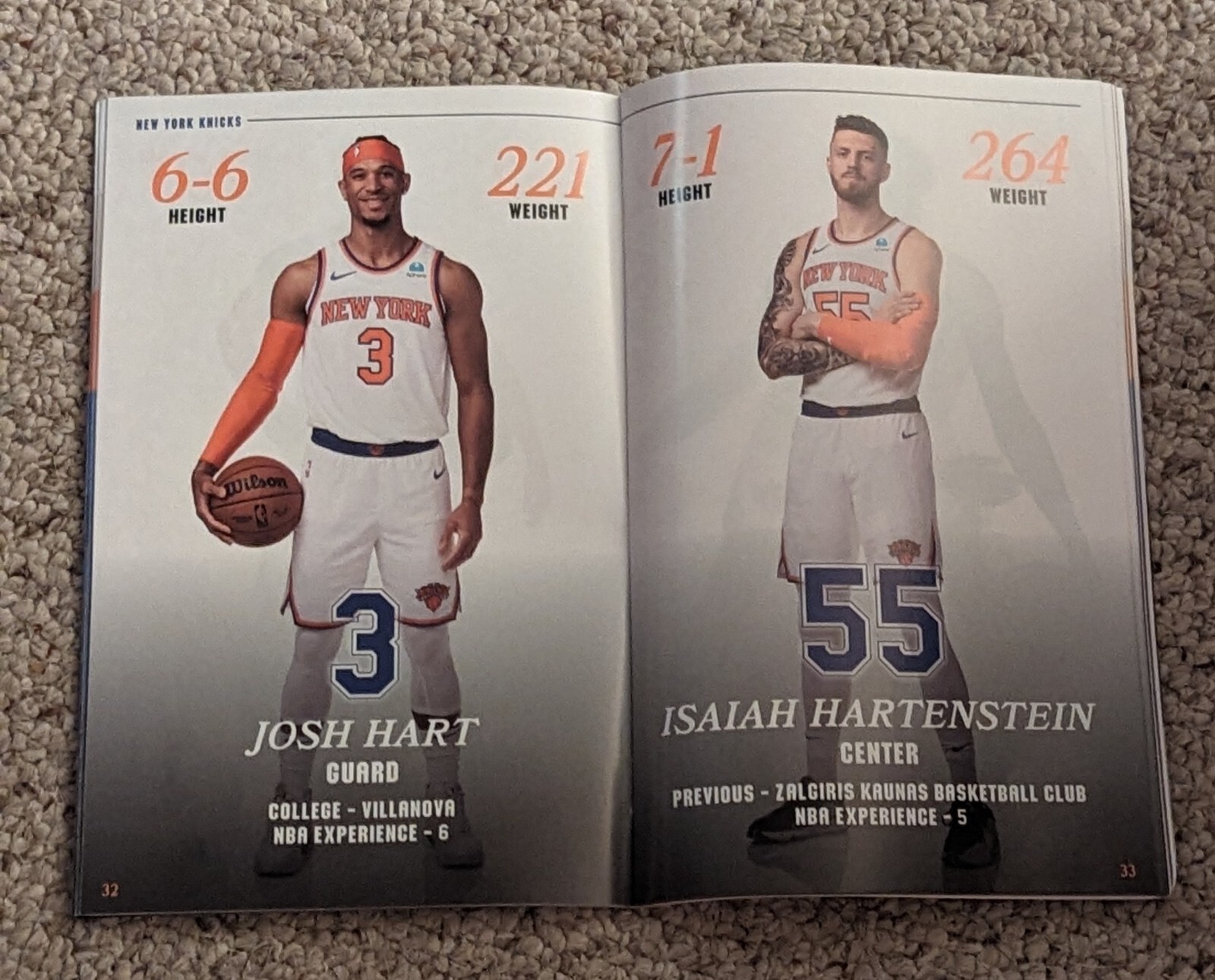 NY Knicks Official 2024 PLAYOFFES Game Program