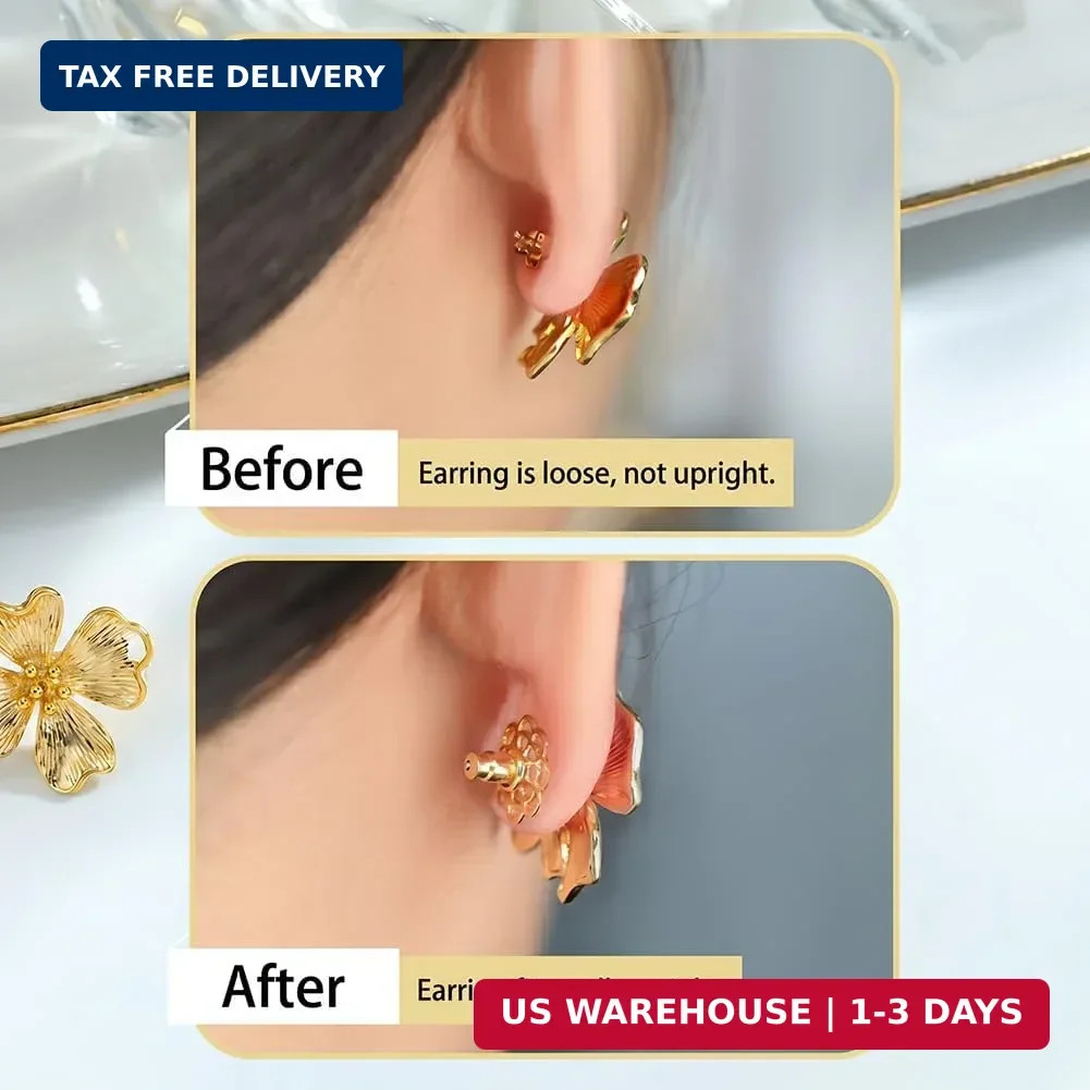 Earring Backs for Droopy Ears, Earring Lifter Backs Replacements for Heavy Earri