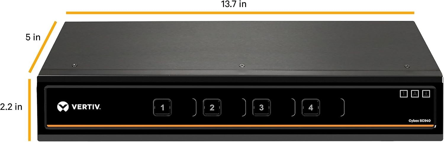 AVOCENT Cybex SC940 Secure KVM Switch - 4 Computers - 1 Local Users - 3840 x