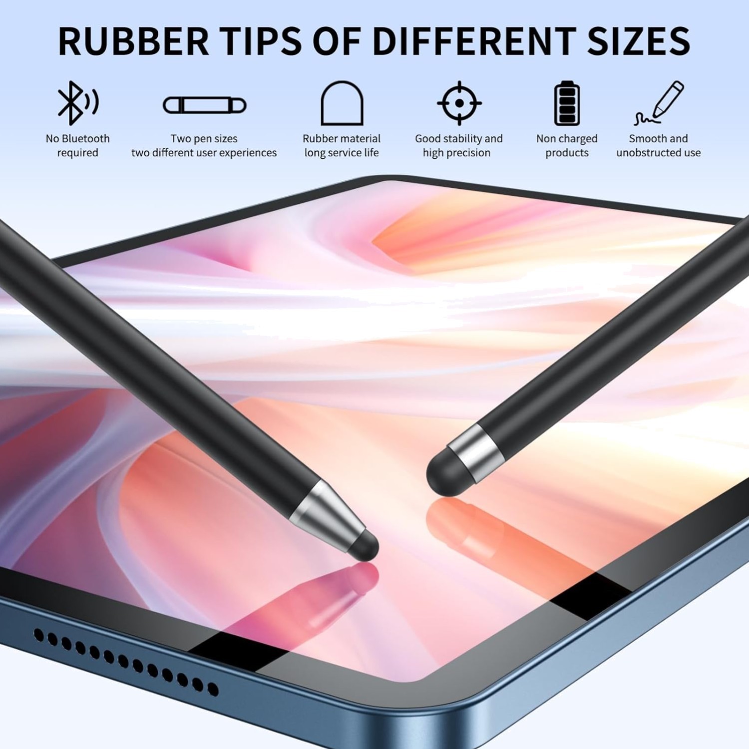 10-Pcs High Precision Stylus Pens for iPad, Android & Touchscreen Devices
