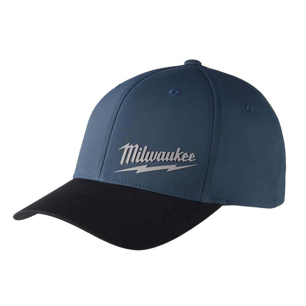 Milwaukee Workskin Performance Fitted Hat Blue L/xl