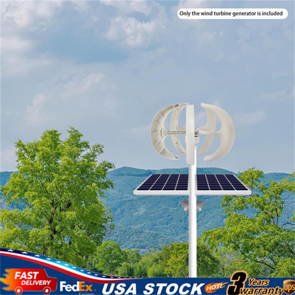 600W 24V Vertical Axis Wind Power Turbine Generator Controller Home Windmill