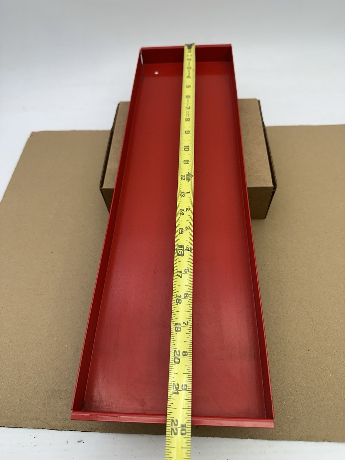Snap-on KRA380 Roll Cab Sliding Parts Tray 21.5'' Wide x 6'' Deep x 1'' High Red