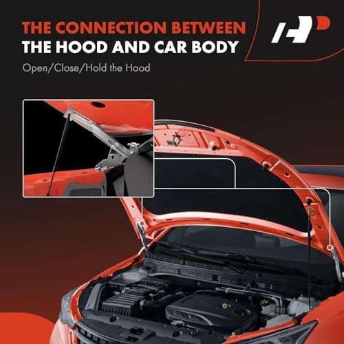 Front Driver and Passenger Hood Hinges Compatible with Dodge Ram 1500 2009
