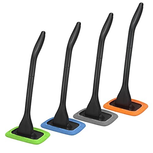 Miunice Car Windshield Cleaning Tool, Windshield Cleaner with 4 Washable and