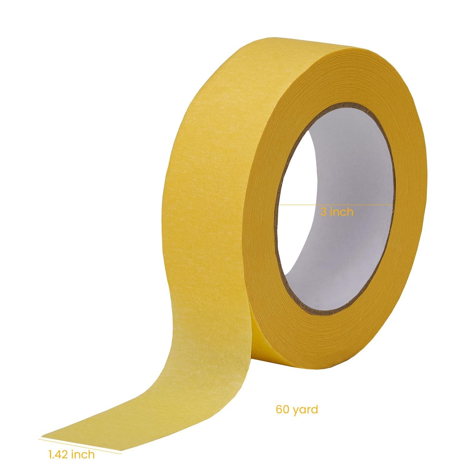 Automotive Paint Tape Set - 5 Rolls, 1.4-inch x 180ft