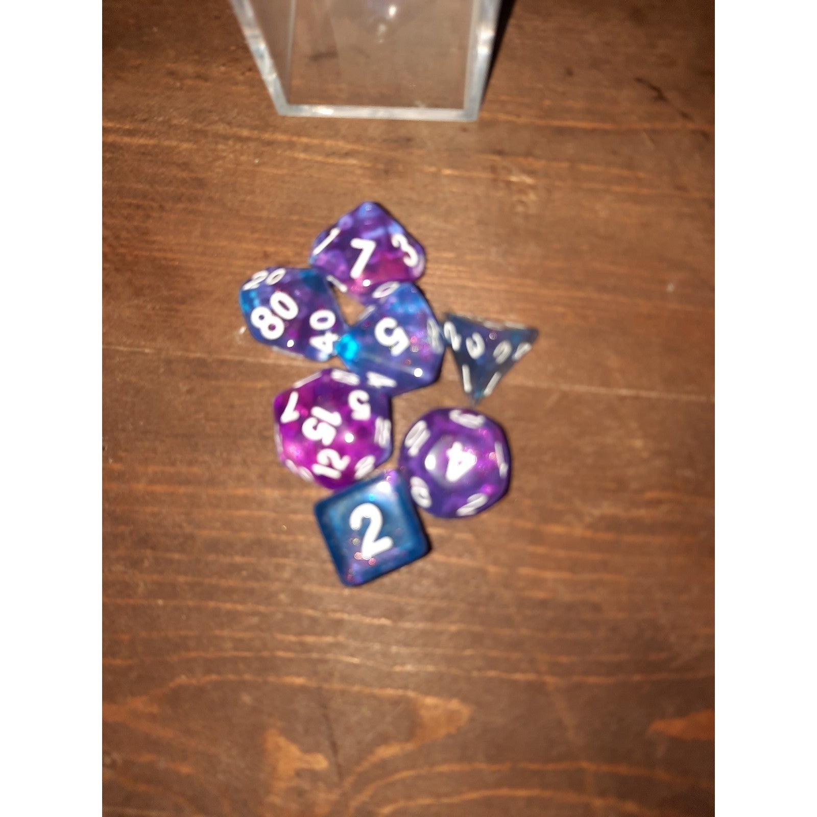 DnD Dice Moonstone orchid