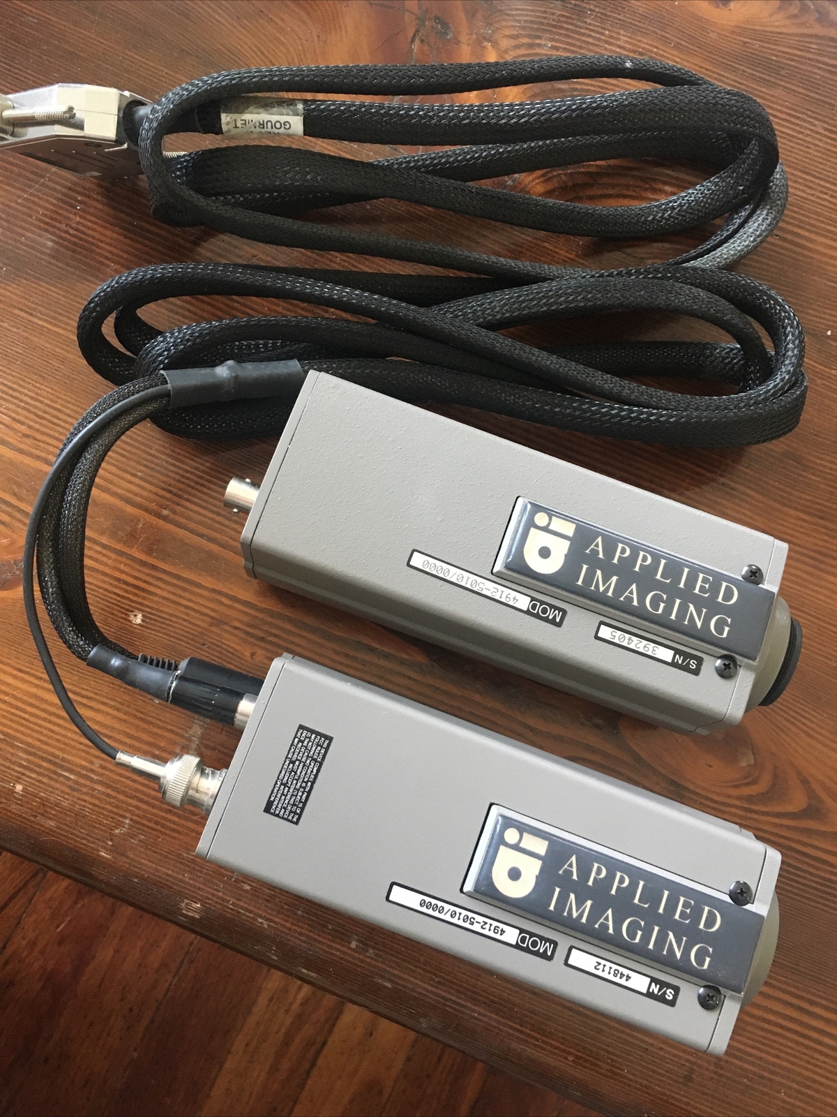 Pair COHU High Performance CCD Cameras 4913-5010/0000 Applied Imaging - Untested