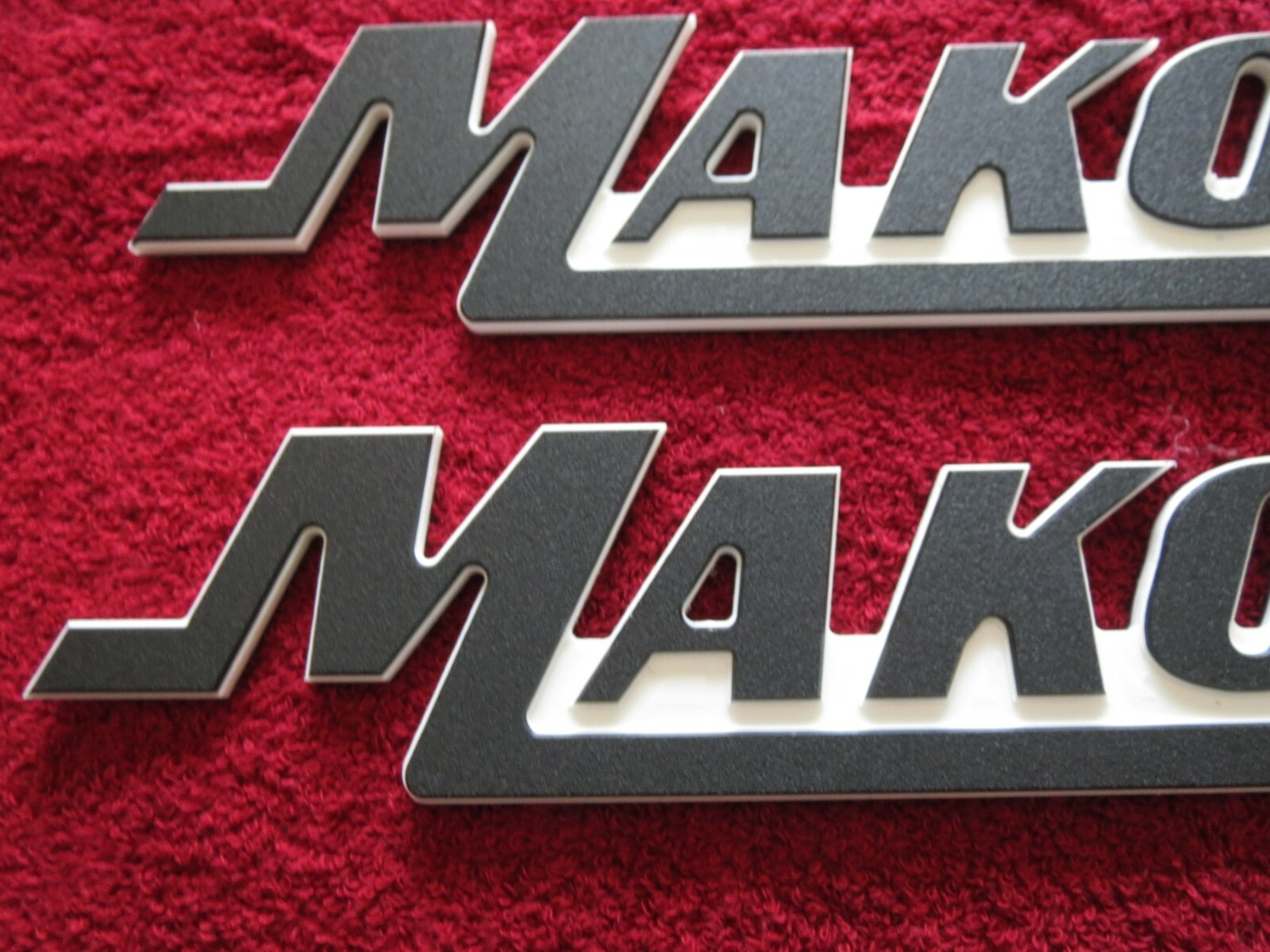 Mako Boat Emblems / Badges (Small) 2-3/8" High