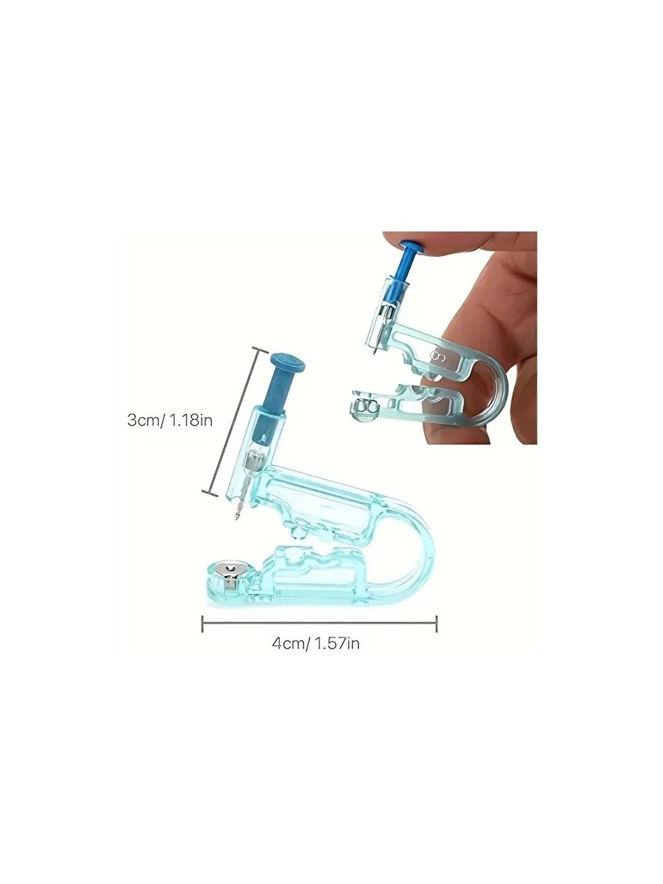 Disposable Ear Piercing Gun Kit – Sterile Hygienic Ear Piercing Tool with Stud