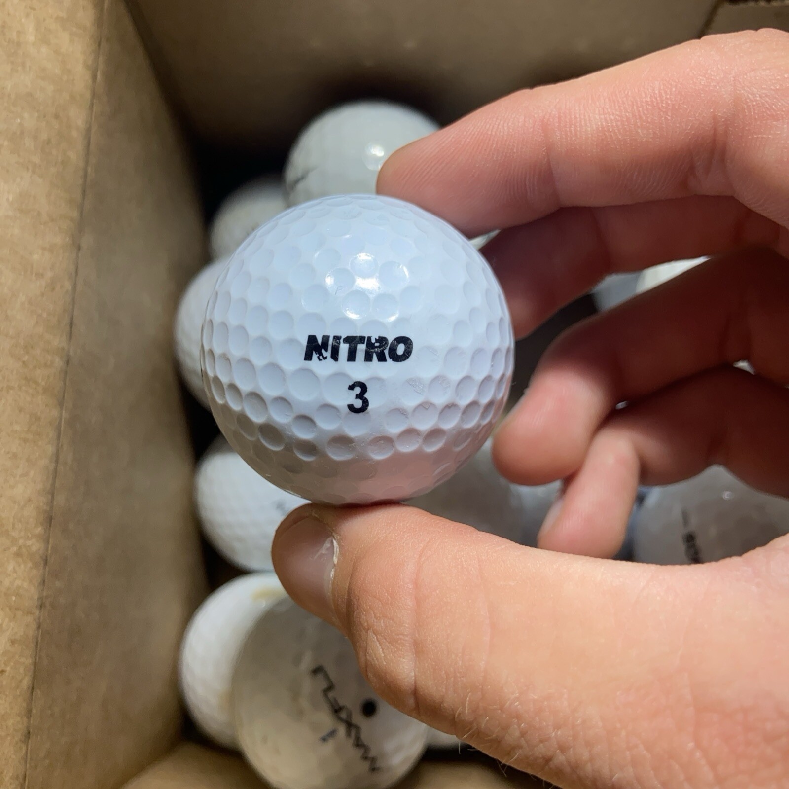 40x Assorted White Golf Balls Misc Brands 4A/3A Good/Fair Condition Grade A