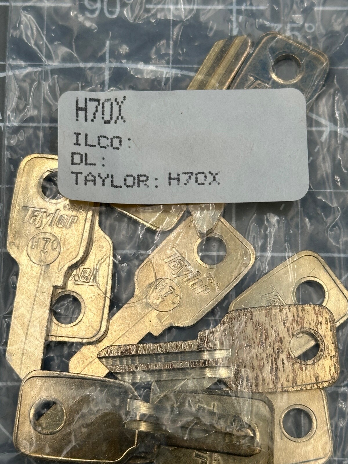 VINTAGE KEY BLANK FOR  HONDA MOTORCYCLE  1960's to 1980's H70X