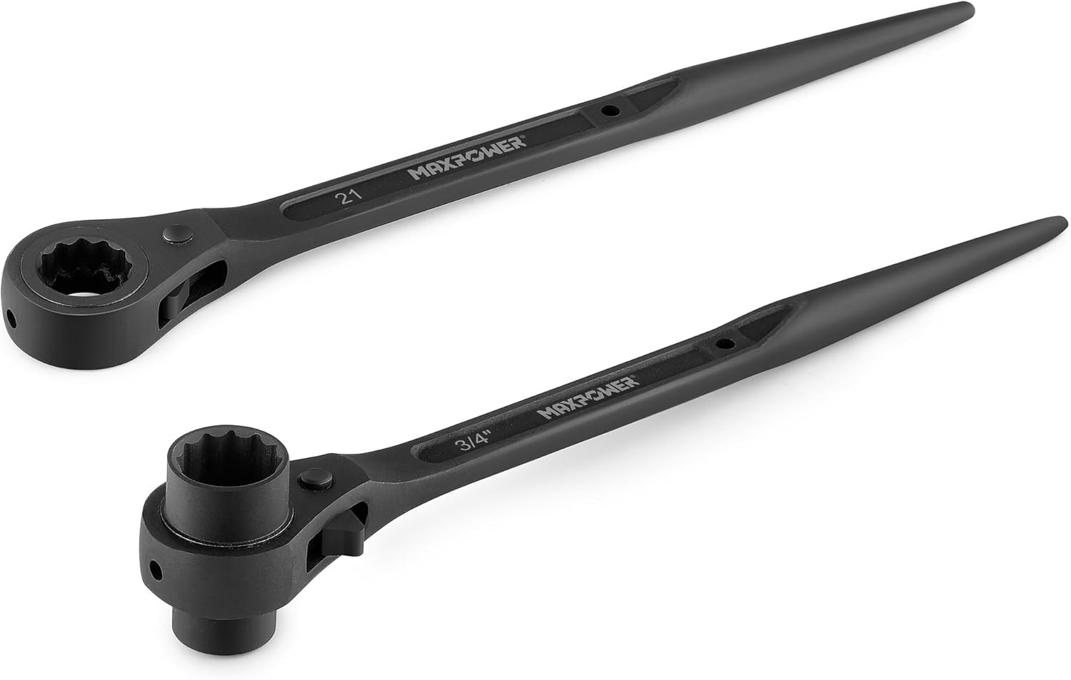 2PCS Spud Scaffold Wrench 7/8" X 3/4", 19 X 21Mm Low Profile | Dual Socket Wrenc