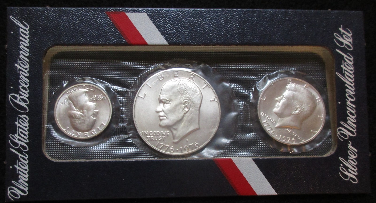 1976-S U.S. Mint Bicentennial Silver Uncirculated Set OGP/COA in Red Envelope