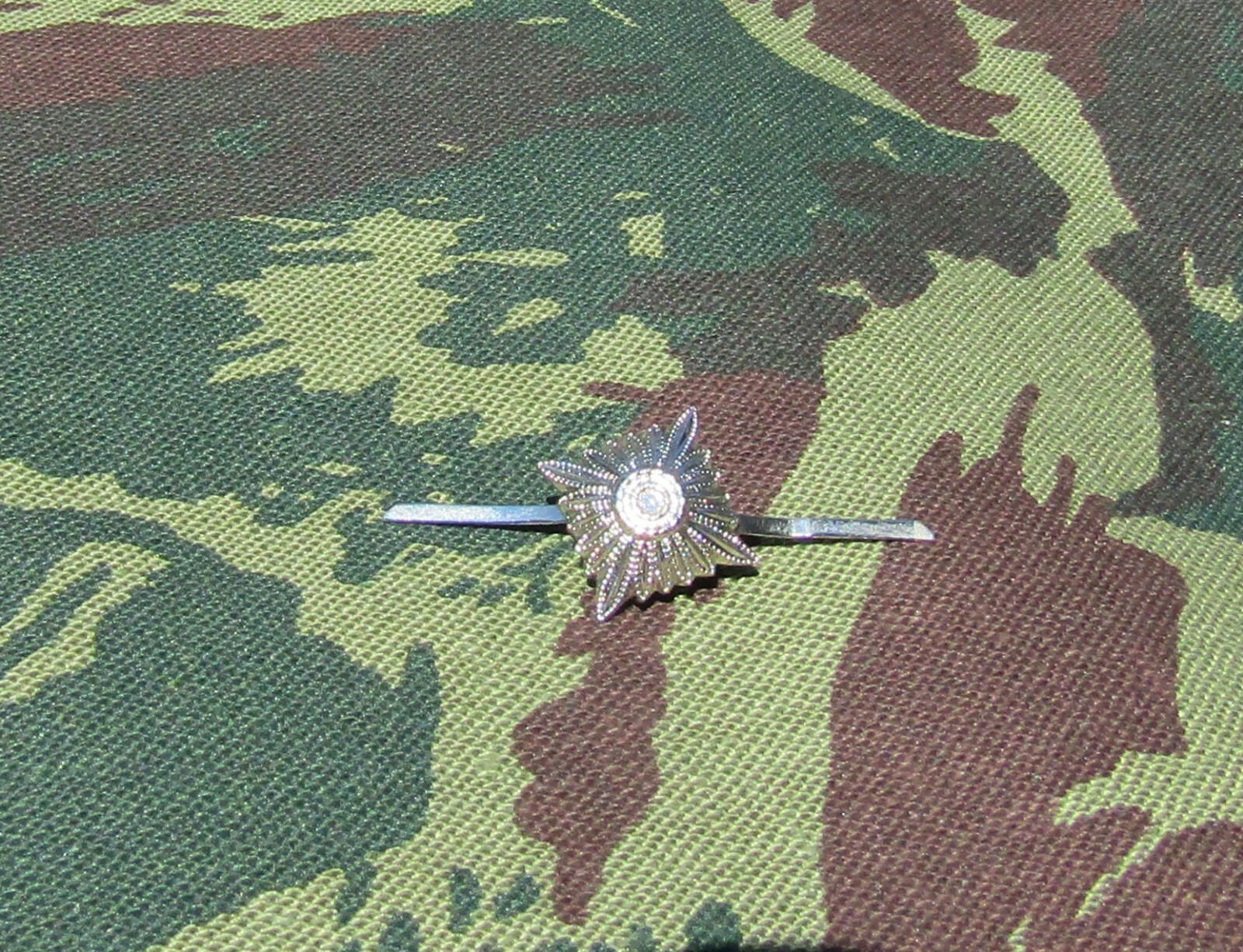 German WW2 Elite Unit Collar Tab Rank Pips Antique Silver Finish