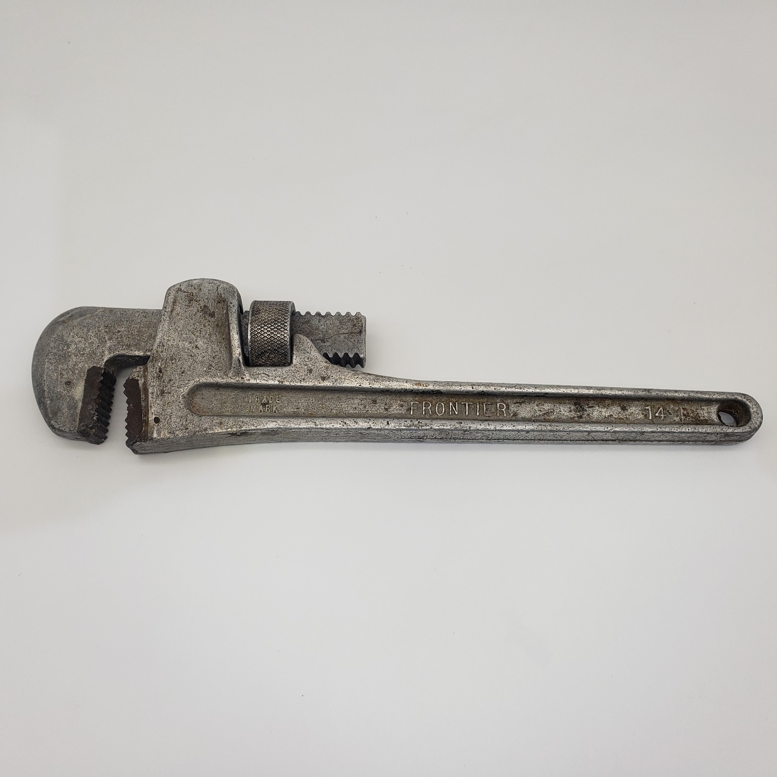 FRONTIER BRONZE CORPORATION 14" ALUMINUM PIPE WRENCH NIAGARA FALLS N.Y. USA MADE