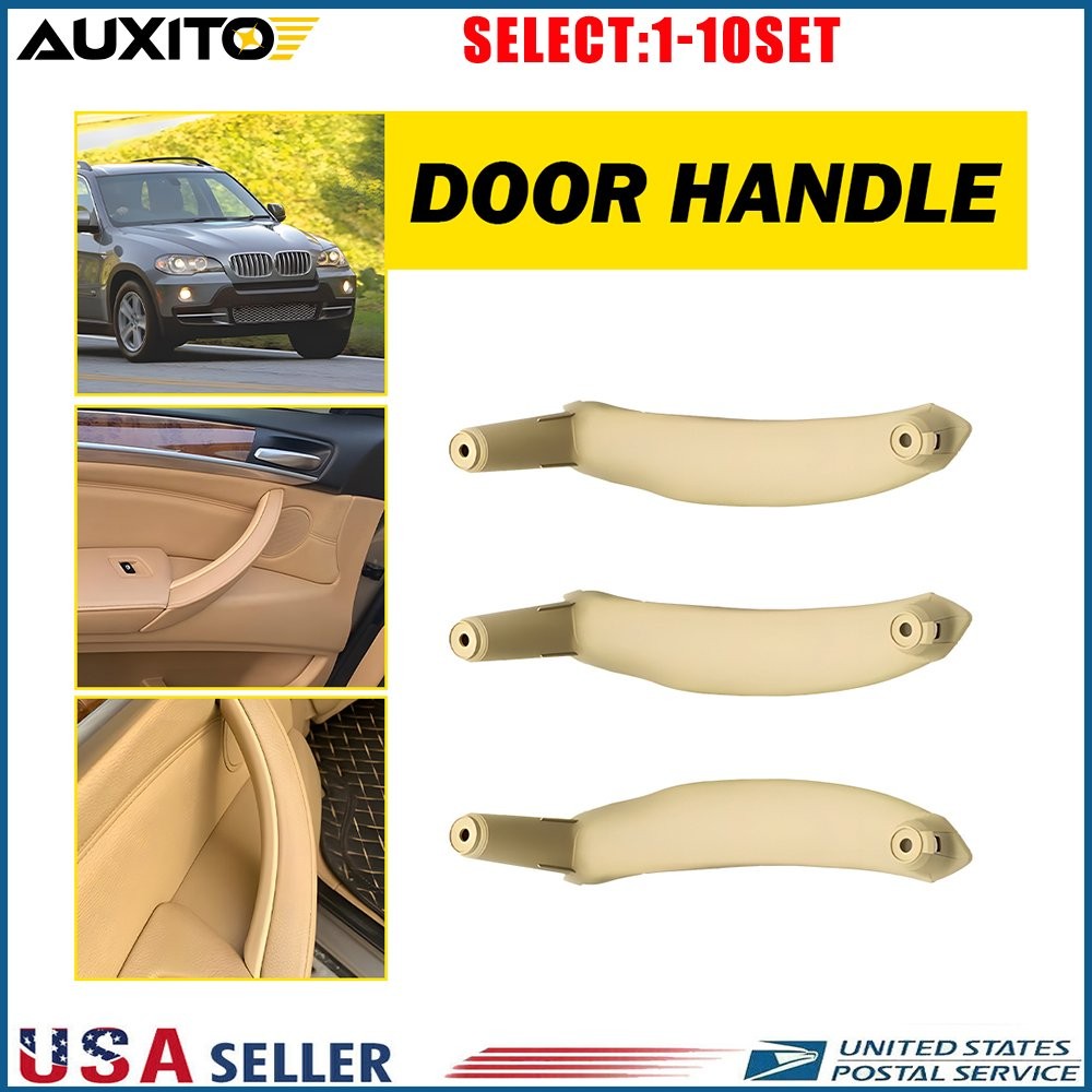 Interior Door Handle Panel Pull Cover Beige For BMW X5 X6 E70 E71 2008-14 3-30X